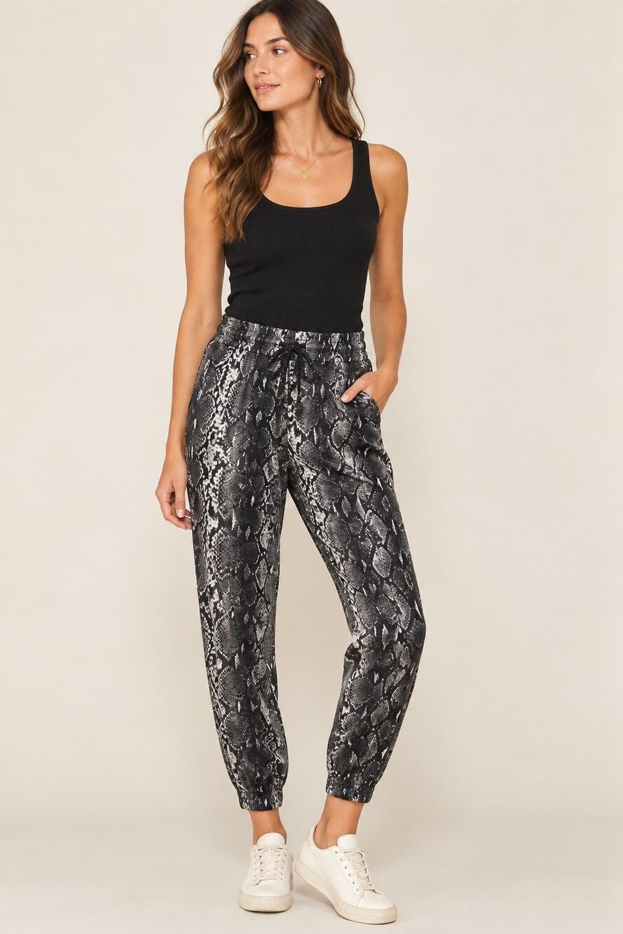 Nation LTD Fremont Snake Print Joggers – Size Small